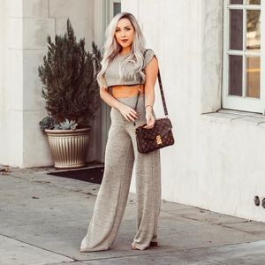 Fashion nova Netflix & Chill Set-Khaki